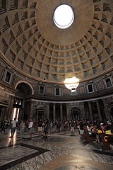 Die Kuppel des Pantheons von innen